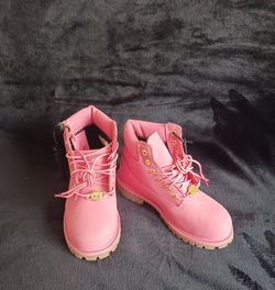 Big Kids Timberland Pink Boots