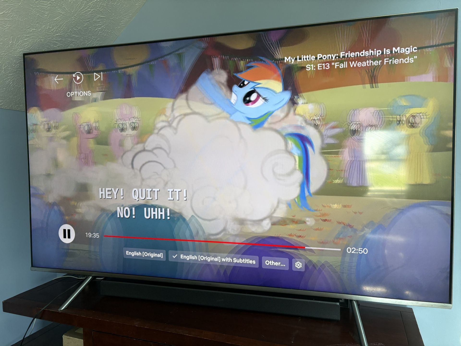 Samsung 82in TV And Soundbar