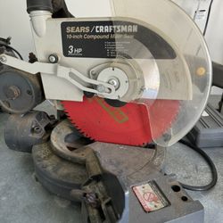 Craftsman 10 Inch Compound Miter Saw 3 Hp