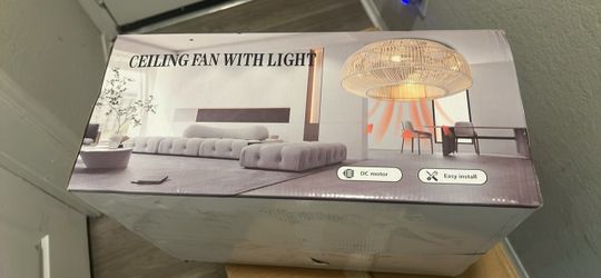 Ceiling Fan with Light DC Motor