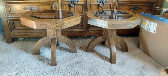 Vintage armoire and nightstands