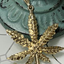 Leave Gold Plated Pendant 