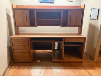 Handmade Solid Wood Executive Desk with Hutch – Tons of Storage