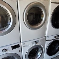 Kenmore Front Loading Washer And Stackable Gas Dryer Set