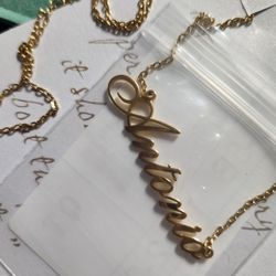 18k Gold Plated Necklace 
