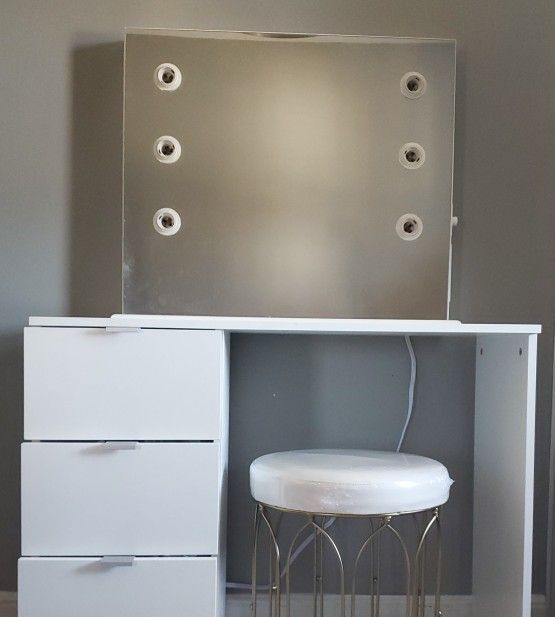 Vanity Mirror with Charging Outlets
