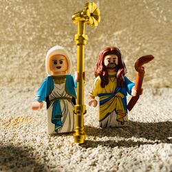 Jesus Christ & Mary Minifigures Bible Figs | New Custom LEGO Compatible Toys