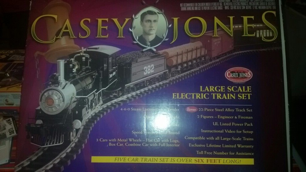 Bachmann Casey Jones G scale train set.