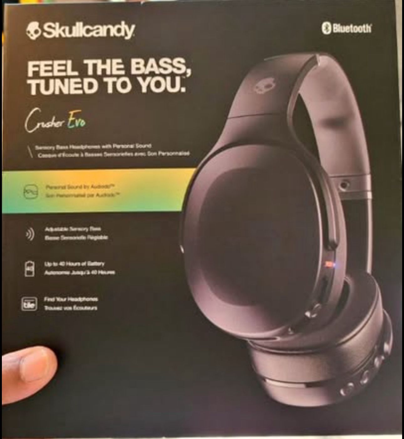 Skullcandy - Crusher Evo Over-the-Ear Wireless Headphones - Chill Grey - BRAND NEW - UNOPENED BOX