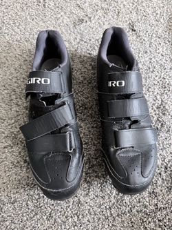 Giro Cycling Shoes Black Velcro Strap