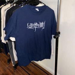 Longevity RETNA T-shirt blue NEW size LARGE