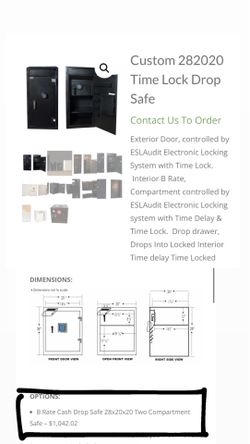 Amphion Custom Time Lock Safe 28x20x20