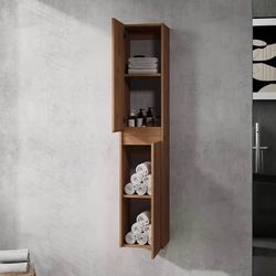 Assembled New Set of 2 Small Wall Cabinet Wooden Bathroom Cabinet with Storage Shelf, Soft-Closing D
