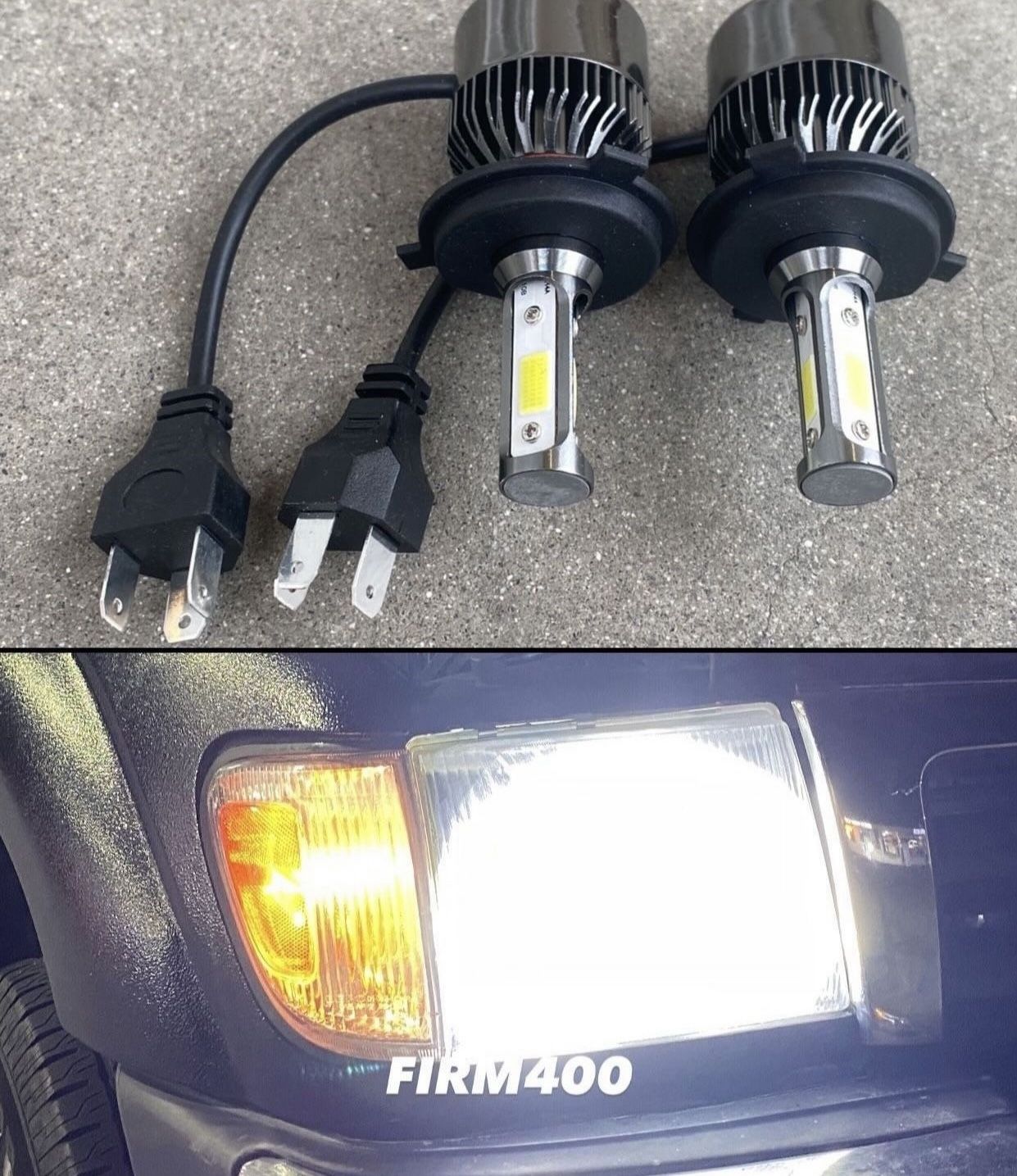 H4 6K Bright White LED Lights For $30