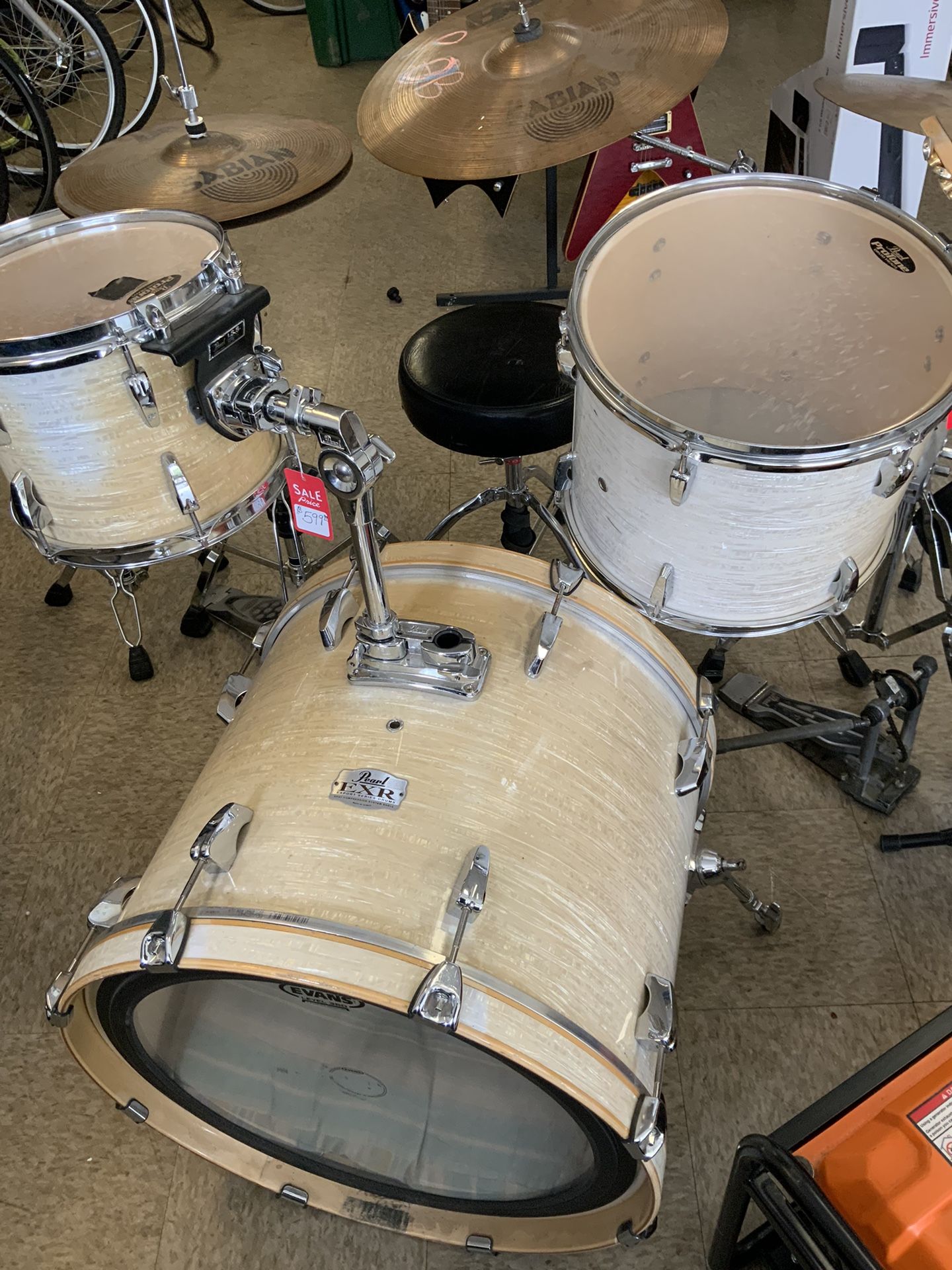 Drum Set With Cymbals