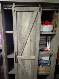 Barn door cabinet