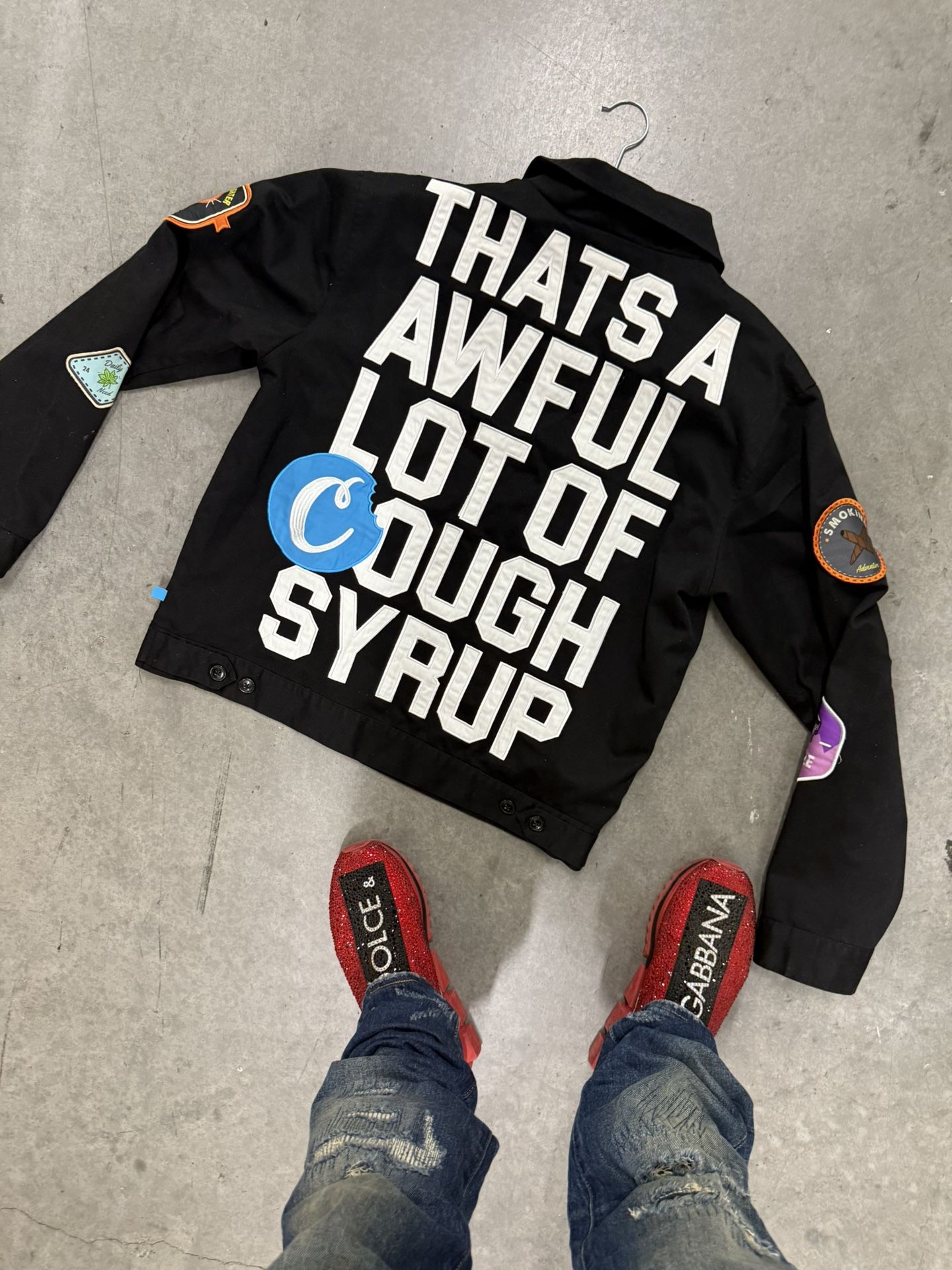 Authentic Awful Lot of Cough Syrup X Cookies Jacket