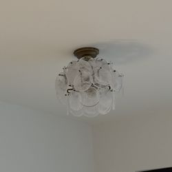 Pottery Barn GlassDisc Chandelier 