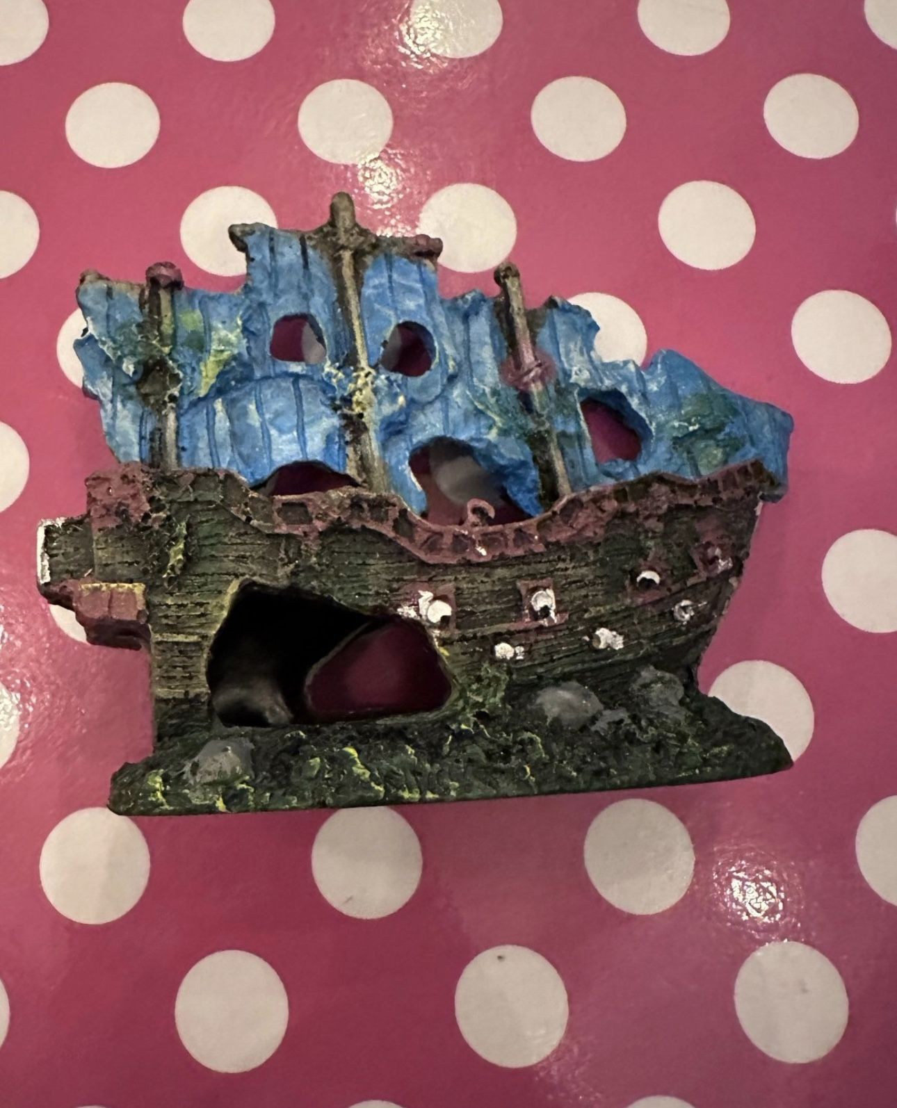 Mini Ship Fish Tank Decor