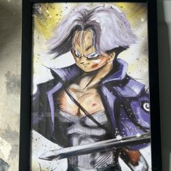 Trunks Unique Print 13.5x19.5 And Frame 