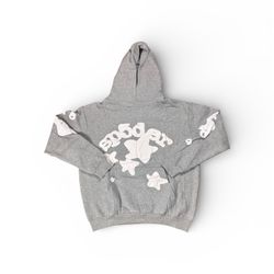 Sp5der Beluga Grey Hoodie Men & Women