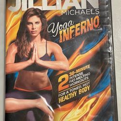 Jillian Michaels Workout Yoga Inferno  2x 30 Min Fat Melt Workouts Belly Fat DVD 