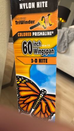 Brand new in box 3-D Butterfly Nylon Kite 60 Inch Wingspan