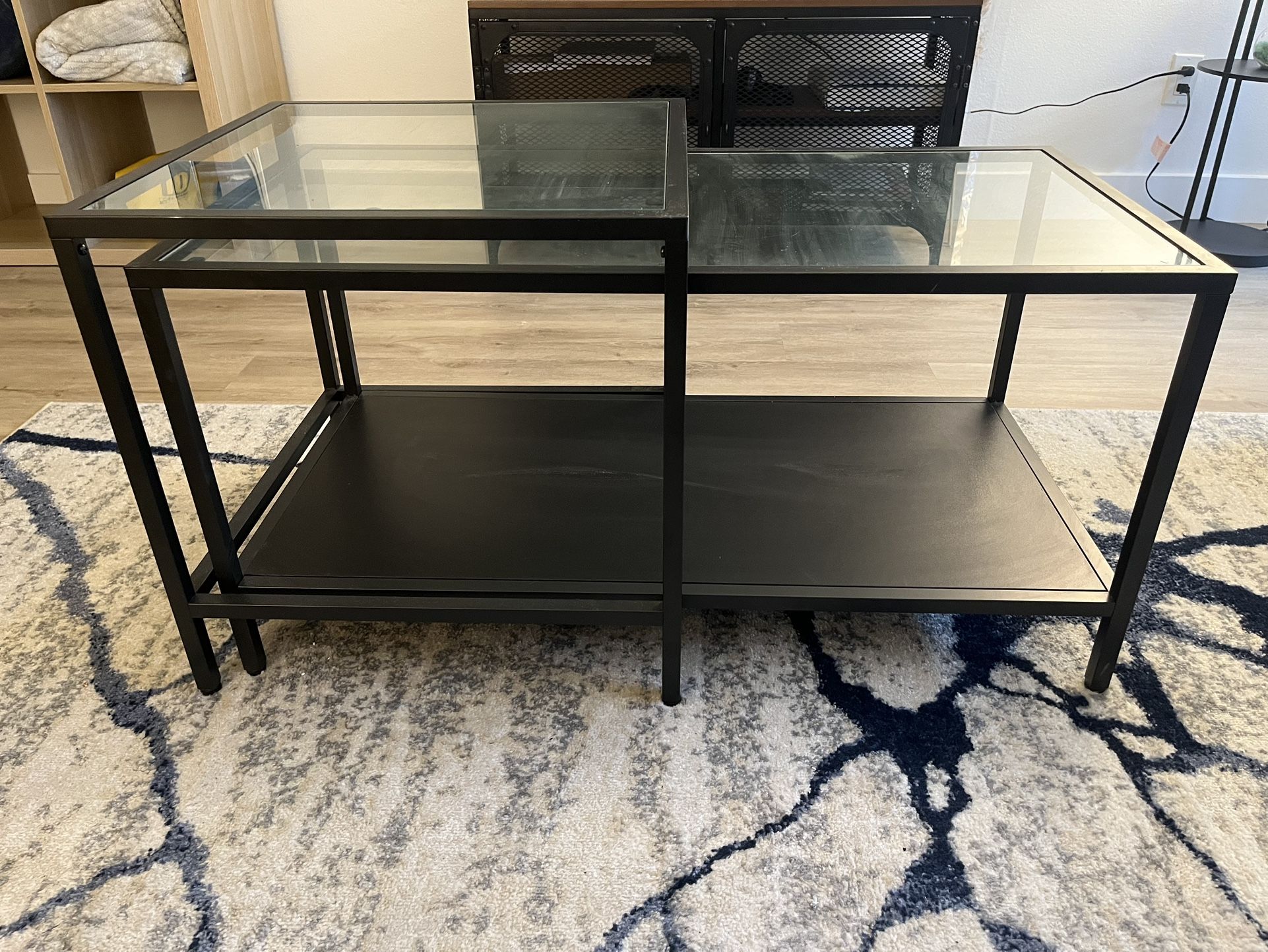 Coffee Table + Side Table Set