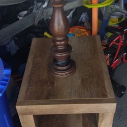 End Table And Lamp