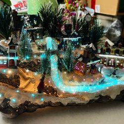 fiber-optic Christmas village LED LIGHTS
