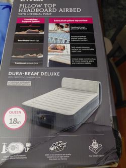 Intex Dura-Beam Deluxe Queen Airbed with Headboard