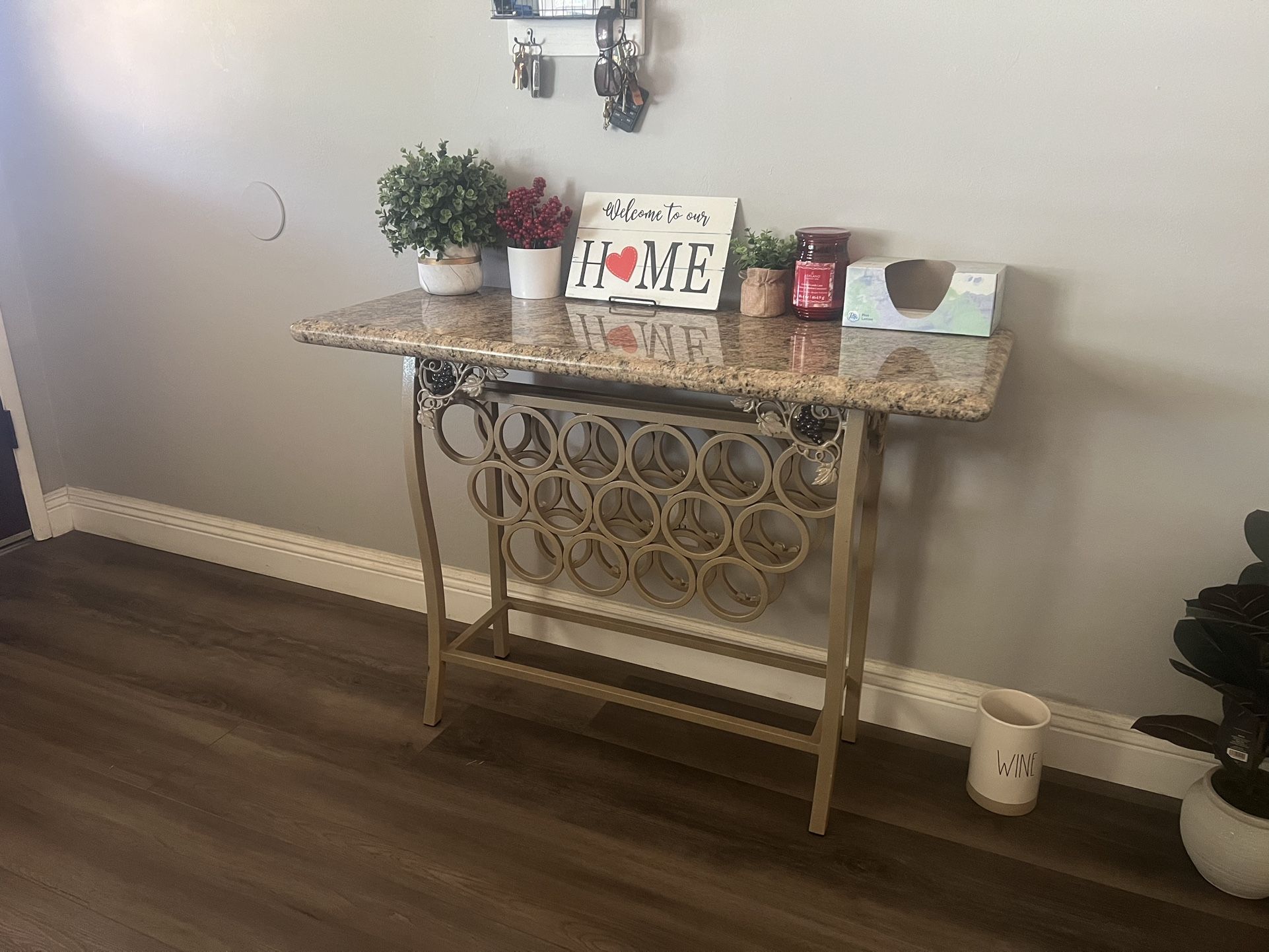 Marble wine rack