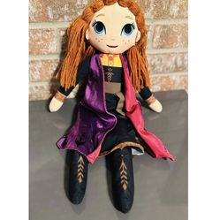 Disney Frozen II Leading Anna 22" Plush Doll With Dress Walt Disney