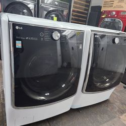 💯LG SET STEAM WASHER AND GAS DRYER JUMBO 👌 ASEMOS ENTREGAS 
