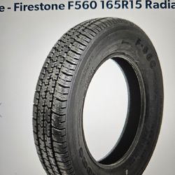 2 New Firestone 165R15 VW Tires
