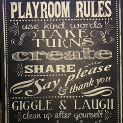 Play Room Rules Kids Room 