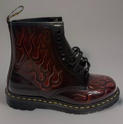 Dr. Martens 1460 Inferno Cherry Red Arcadia Flame Boots Men’s US 10 (contact info removed)0