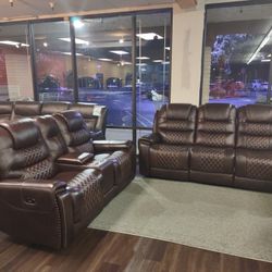 REAL GENUINE LEATHER AUTOMATIC SOFA SET 