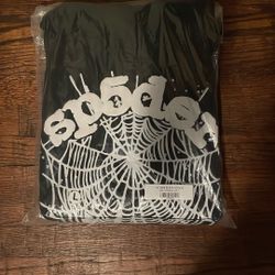Sp5der OG Black Hoodie (LARGE)