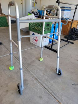 Folding Walker with Front Wheels