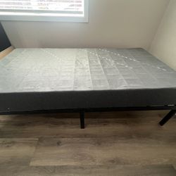 Twin Metal Bed Frame And Box Spring 