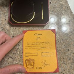 Cartier Love Bracelet 18k Yellow Gold, Size 17