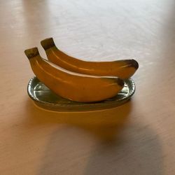 Banana antique salt and pepper shakers