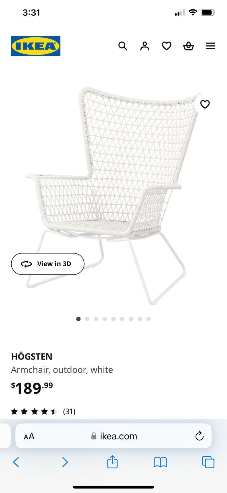 Patio Furniture (ikea) Plastic Rattan