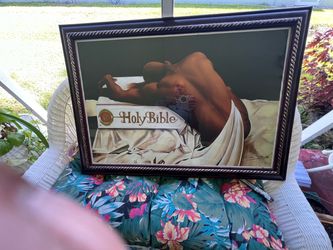 Framed Holy Bible Devotional Art Print