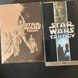 STAR WARS TRILOGY DVD (2004) and VHS (2000) sets