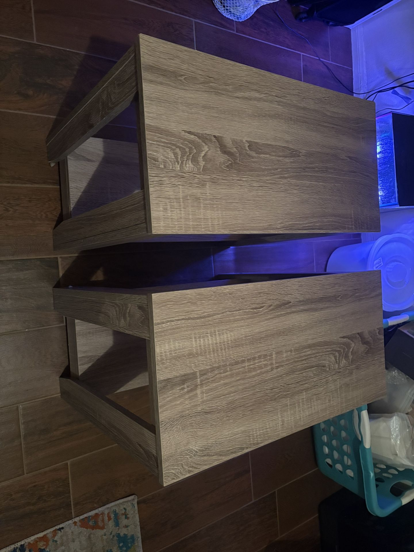Monarch Specialties Accent End Side Lamp Tables With Shelf