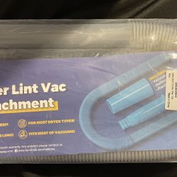 2 Pieces Dryer Vent Cleaner Kit, Dryer Lint Vacuum Attachment and Flexible Dryer Lint Brush,
