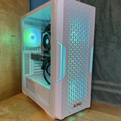 Ryzen 7 Nvidia Gaming PC White/RGB Windows 11 Pro