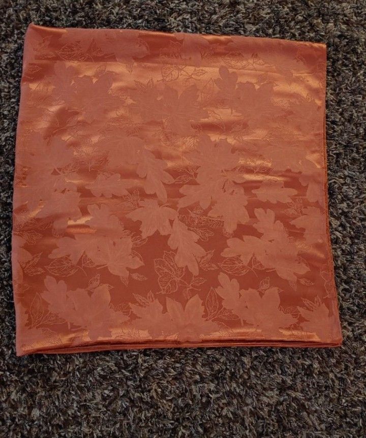 Beautiful Burnt Orange Fall Tablecloth!